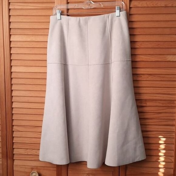 Tahari Dresses & Skirts - Tahari Faux Suede Aline Swing Skirt
